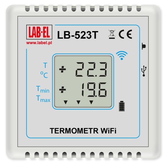 Intolerable Slander reap Termometr WiFi LB-523T bezprzewodowy, rejestrator | LAB-EL