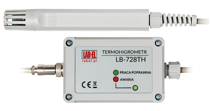 Precyzyjny termometr o rozdzielczości 0,001°C i higrometr LB-728 z interfejsem RS-485
