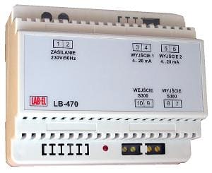 Podwójny konwerter sygnału S300 na sygnał analogowy 4-20mA - LB-470