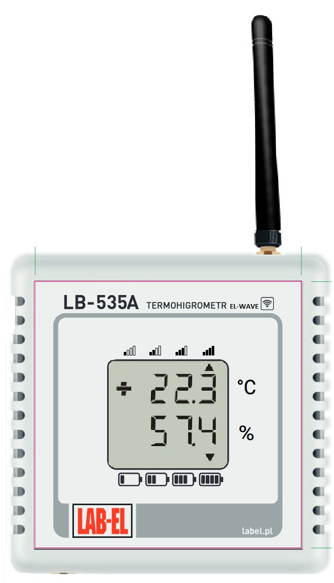 Bezprzewodowy termometr higrometr LB-535A, bezprzewodowy rejestrator Bezprzewodowy termohigrometr LB-535A, bezprzewodowy rejestrator
