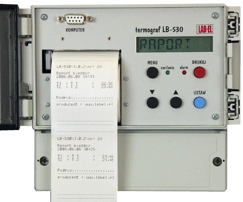 Termometr rejestrator z drukarką LB-530