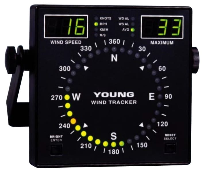 Wskaźnik prędkości i kierunku wiatru Wind Tracker YOUNG 06201