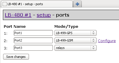 konfiguracja portów